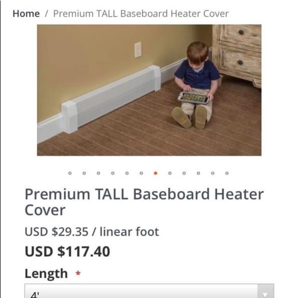 Baseboarder heater cover (new never used)